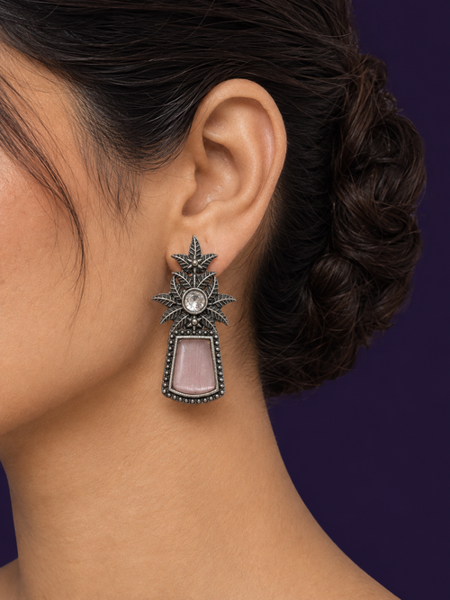 Ajwa Drop Earrings worn