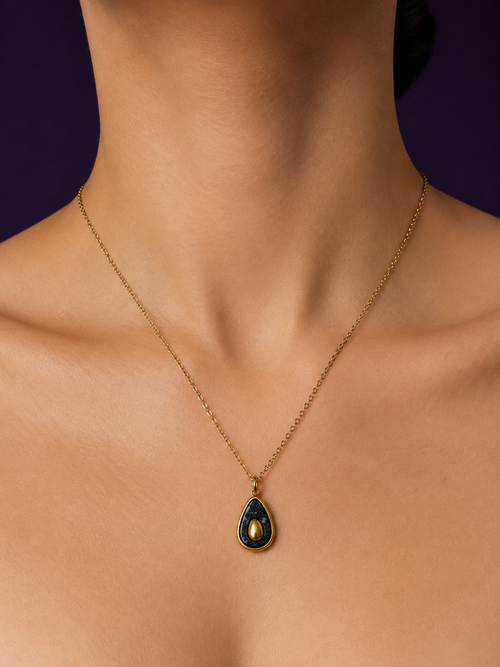 Avocado Pendant — Gold