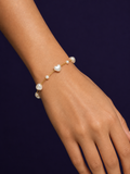 Pearl Heart Bracelet — Gold