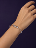 Knot Bangle — Silver