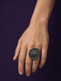 Gulrukh Oxidised Ring