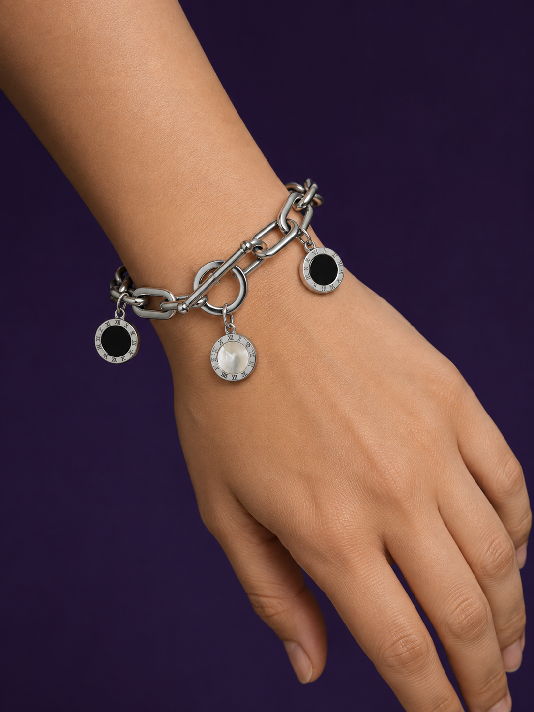 Silver Roman Bracelet — Silver
