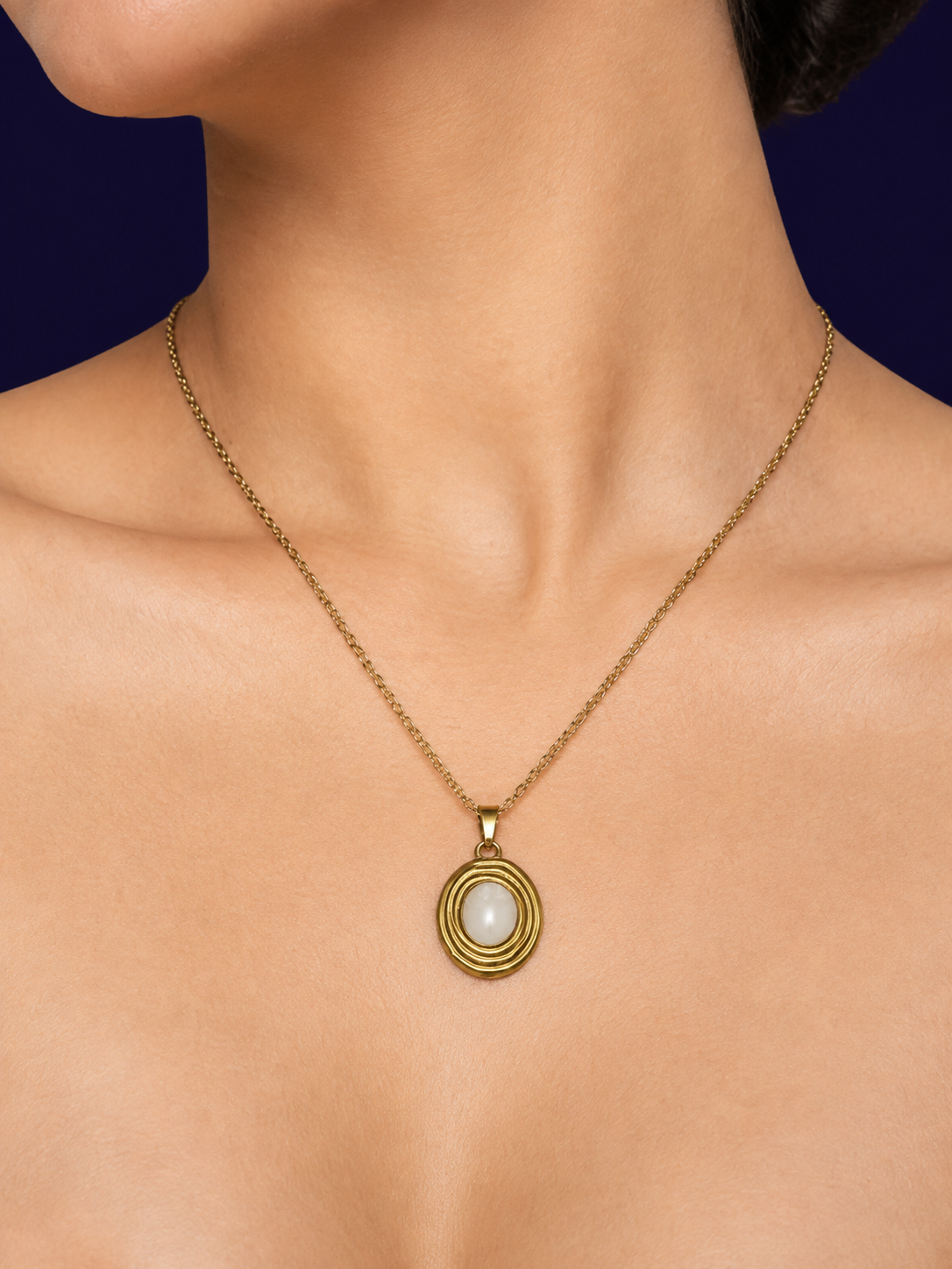Orbit Chain Pendant — Gold