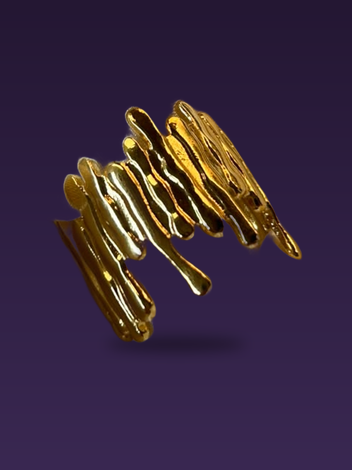 Melted Crown Ring — Gold