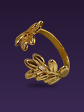Olive Leaf Ring — Gold