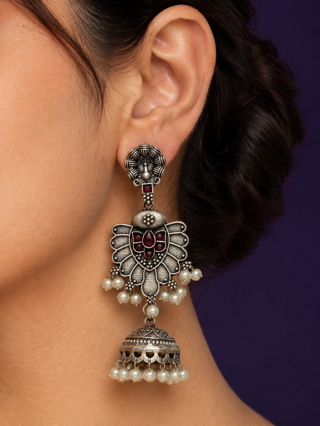 Morbagh Jhumka — Ruby