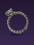 Round Zircon Ring — Silver