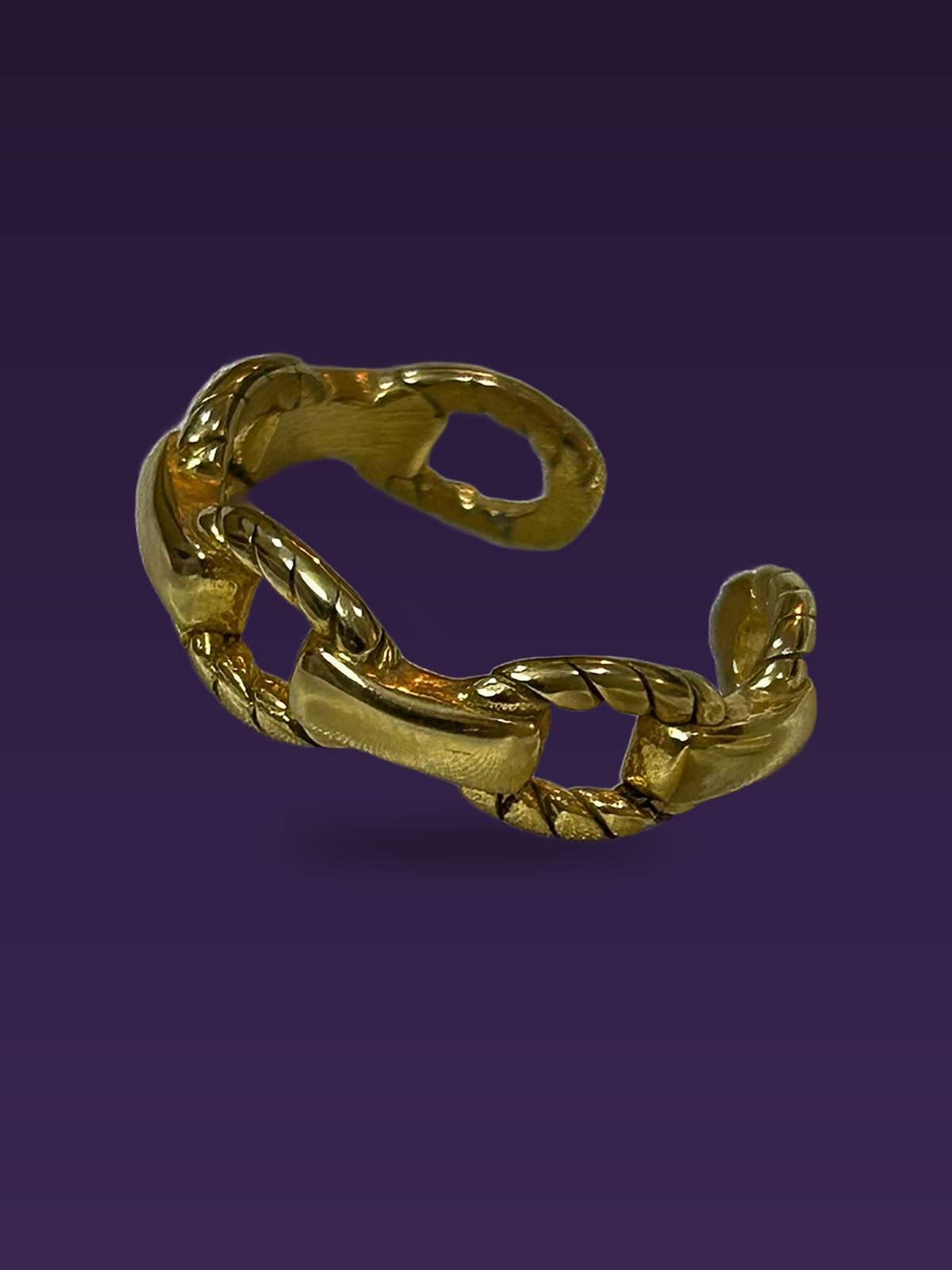 Chain Link Ring — Gold