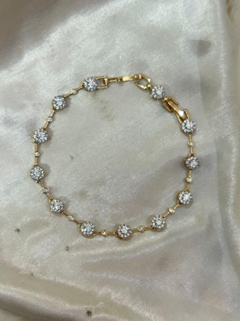 Gold Zircon Bracelet — Gold