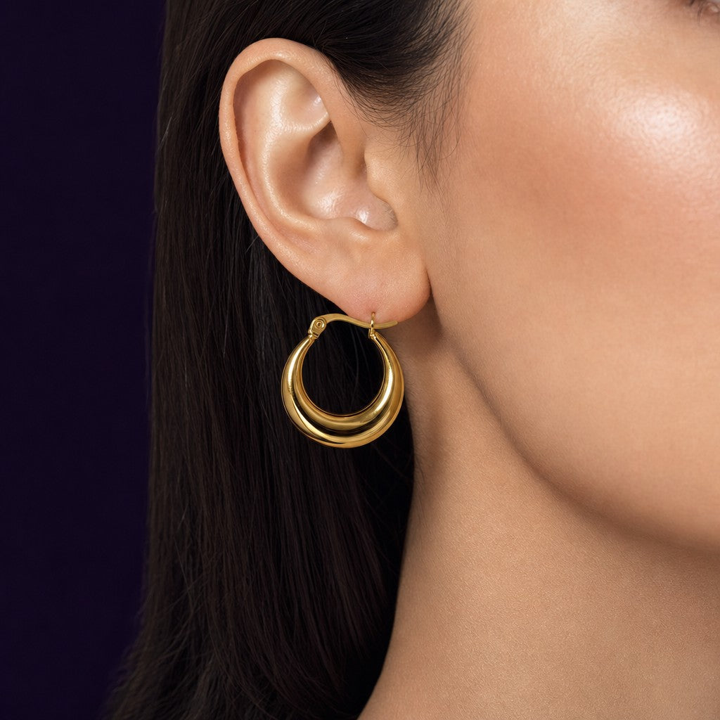 Plain Hoops — Gold