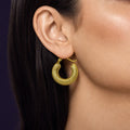 Ribbed Hoops — Gold